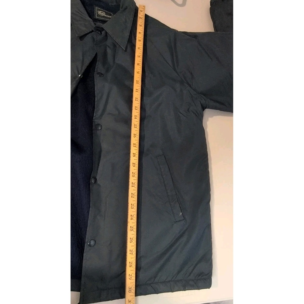 Vintage Artex Men's Navy Blue Windbreaker Jacket Sz L Faded Symbol USS Haleaka - Picture 8 of 12